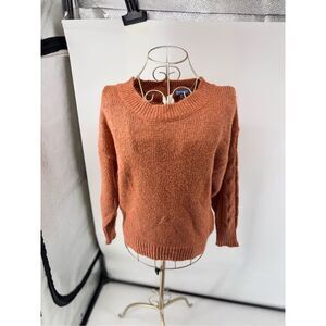 Women's Democracy Orange Pull Over Sweater Size XS